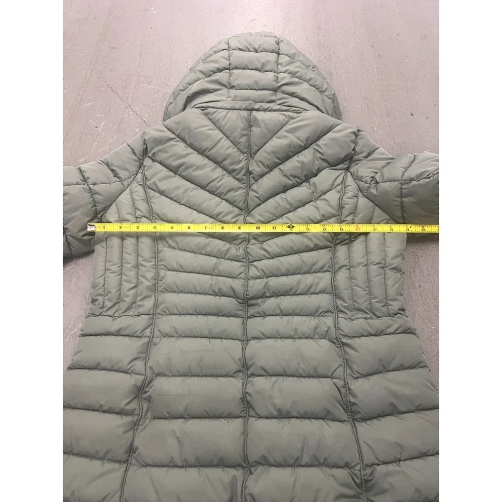 Michael Kors Puffer Jacket Women's Small Gray Ultra Lightweight Full Zip Outdoor